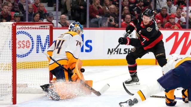 Nashville Predators beat Ottawa Senators 4-1