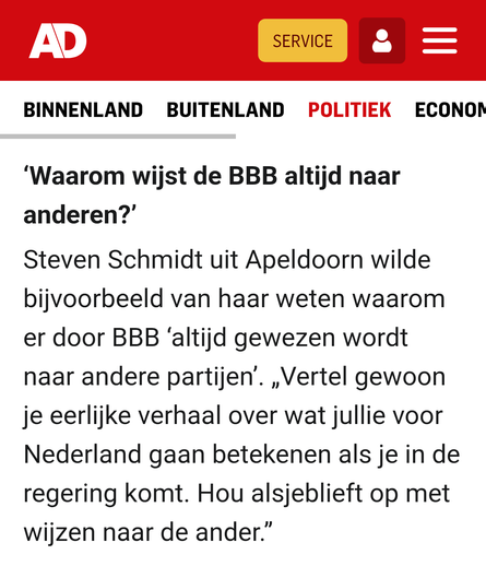 En Pieter Koning uit Spijkenisse wilde weten waarom de BBB de Raad van State bekritiseert. „Kunt u garanderen dat u te allen tijde de rechtsstaat garandeert en dat we geen Trumpiaanse effecten krijgen in Nederland?”