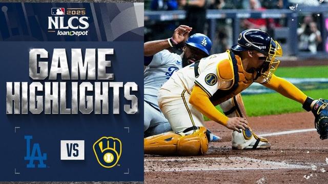 Dodgers vs. Brewers NLCS Game 1 Highlights (10/13/25) | MLB Highlights