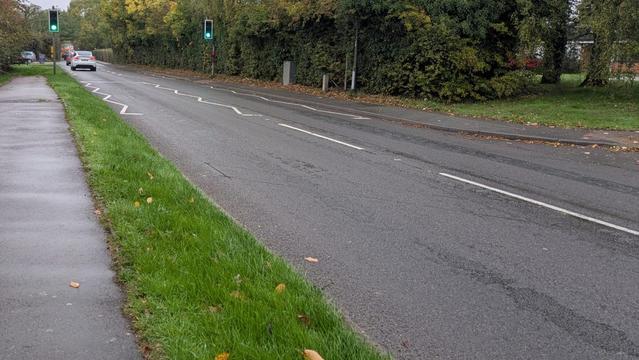 The A5127 in Streethay