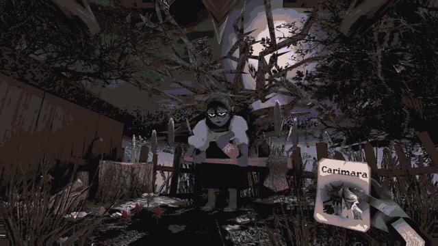 A screenshot from the game "CARIMARA: Beneath the forlorn limbs".