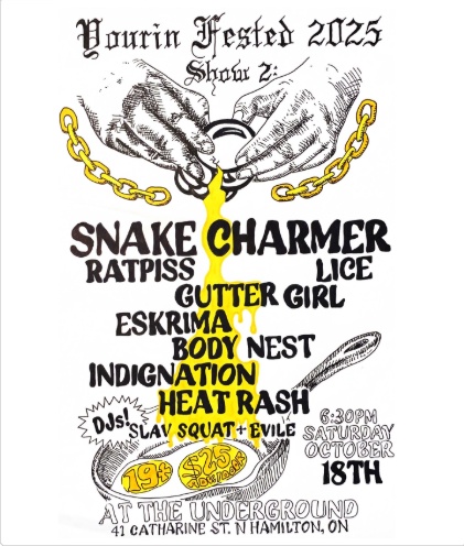 Snake Charmer / Ratpiss / Lice / Gutter Girl / Eskrima / Body Nest / Indignation / Heat Rash