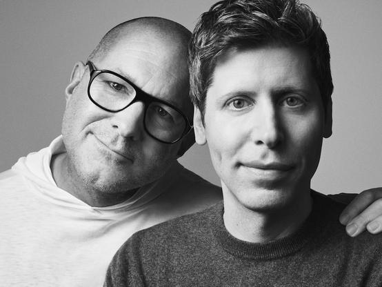 Portrait of Sam Altman & Jony Ive (fot. OpenAI)