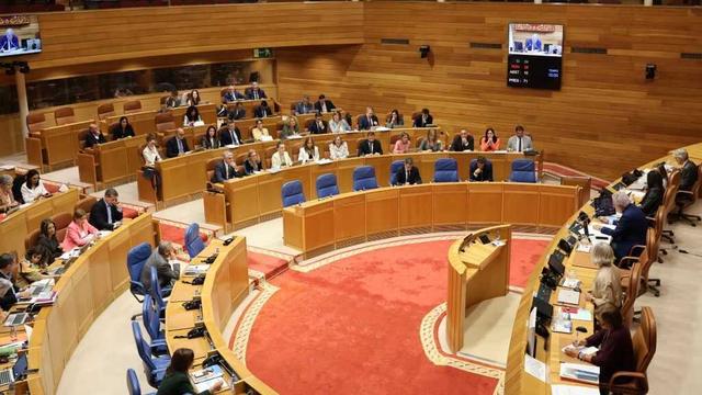 Pleno do Parlamento galego, este 14 de outubro. (Foto: Parlamento da Galiza)