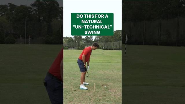 Do this setup key for a natural, "un-technical" golf swing.