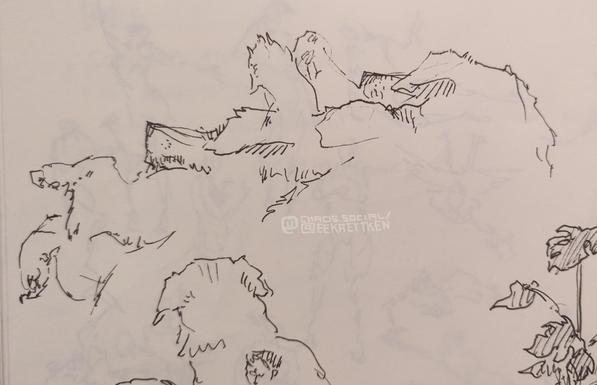 Black Fineliner on paper

Sketches of a dog, lying and sitting