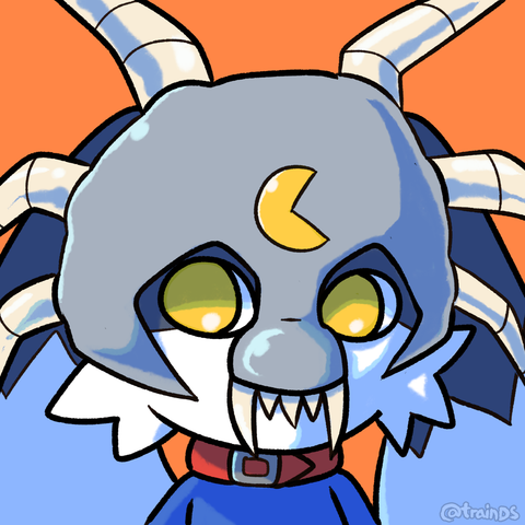 klonoa, an anthro black and white rabbit, wearing the sleeper's mask from gothic