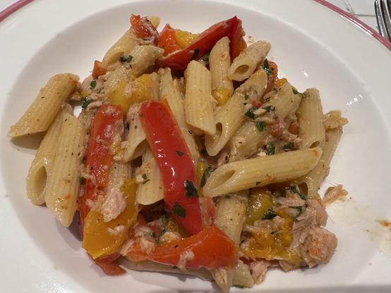 Dish of pasta.