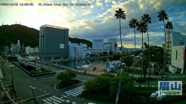 【LIVE配信】10/18,19 マチアソビ 眉山ライブカメラ（徳島県徳島市）/Mt. Bizan in Tokushima Japan - Live Cam