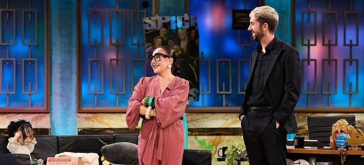 Candela Peña, en 'La Revuelta' con David Broncano. / RTVE