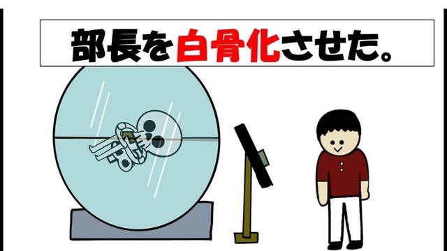 【アニメ】部長を白骨化させた。