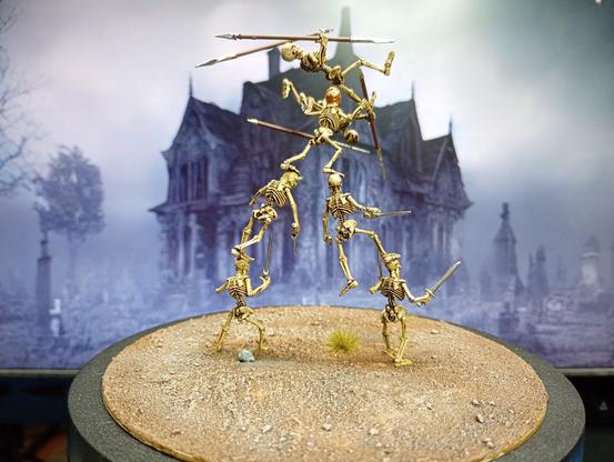 A bone golem made out of skeletons.