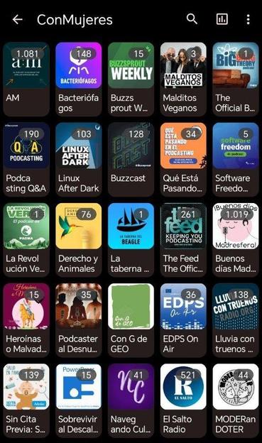 AM
Bacteriófagos
Buzzprout Weekly
Malditos Veganos
The official Big Bag Theory
Podcasting Q&A
Linux After Dark
Buzzcast
Qué esta pasado en el podcasting
Software Freedom
La Revolución Verde
Derecho y animales
La taberna del Beagle
The Feed The Official Podcast
Buenos días Madresfera
Heroínas o Malvadas
Podcaster al Desnudo
Con G de GEO
EDPS On Air
Lluvia con Truenos
Sin cita Previa
Sobrevivir al Descalabro
Navegando Cultura
El Salto Radio
MODERanDOTER