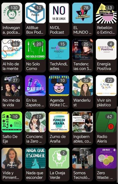 No me da la vida
En los Zapatos de una DevRel
Agenda Woke
Wanderlust
Vivir sin plástico
Salto De Eje
Conciencia Zero Waste
Zumo de Araña
Ingobernables, con Paula González Carracedo
Radio Aleris
Vida y Pimienta
Nada que esconder
La Oveja Verde
Somos Tecnológicos
Zero Waste: una forma de vida