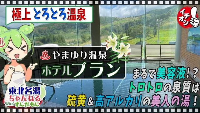 【やまゆり温泉 ホテルブラン】《秋田市東成瀬村》東北の名湯をずんだもんが解説！ 施設情報や成分表など訪れる前に役立つ情報もり沢山で紹介するのだ！【東北名湯ちゃんねる】