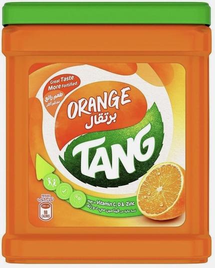A container of orange Tang.