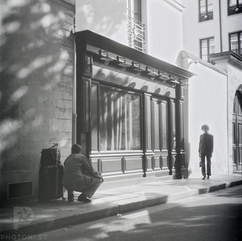 Taking photos in the street