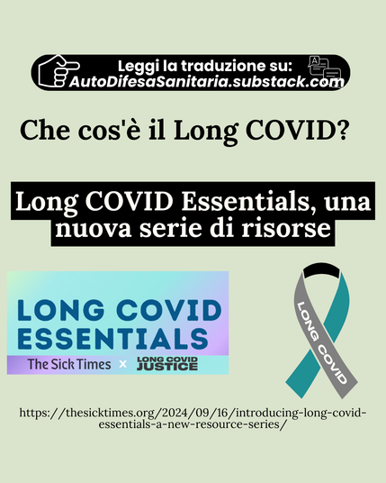 Che cos'è il Long COVID?
Long COVID Essentials, una nuova serie di risorse