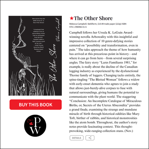 Publishers Weekly starred review of Rebecca Campbell's THE OTHER SHORE.