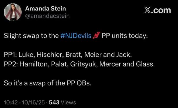 PP1/PP2 Updates for Panthers Game