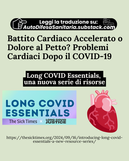 Battito Cardiaco Accelerato o Dolore al Petto? Problemi Cardiaci Dopo il COVID-19
Long COVID Essentials, una nuova serie di risorse