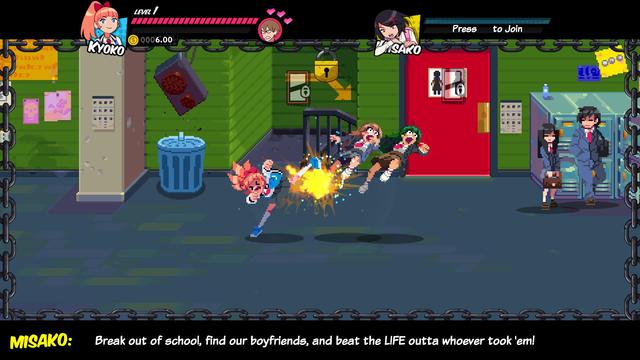 River City Girls flips the script on the classic Kunio-kun formula, putting high school heroines Misako and Kyoko front and center in a brawler brimming with attitude. The combat is fast, flashy, and surprisingly deep—complete with aerial juggles, environmental takedowns, and a roster of unlockable moves that keep things fresh.