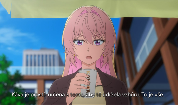 Káva je prostě určena k tomu, aby tě udržela vzhůru. T je vše.