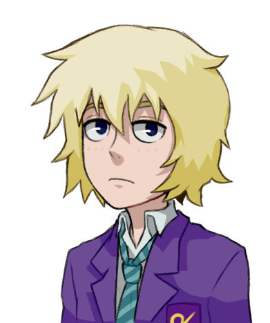 Teruki Hanazawa from Mob Psycho 100 in his school uniforn.