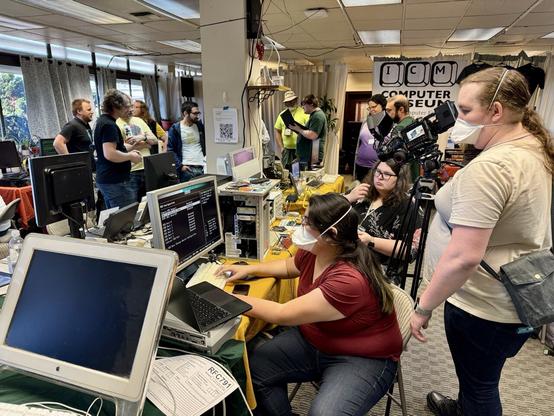 A group of attendees at the Interim Computer Festival FALL 2025