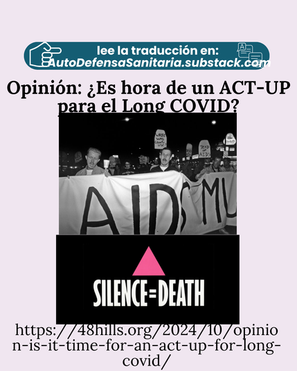 Opinión: ¿Es hora de un ACT-UP para el Long COVID?