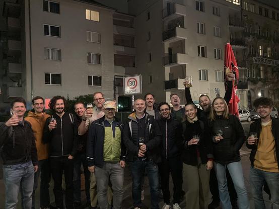 Attendees at a past Geomob Berlin