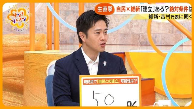 【生直撃】｢議員定数削減は譲れない」維新･吉村洋文代表に聞く 自民との連立は実現するのか？【サン！シャインニュース】