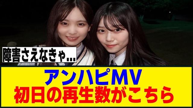 13thシングルMVの初日再生数がこちら！！！[櫻坂46]