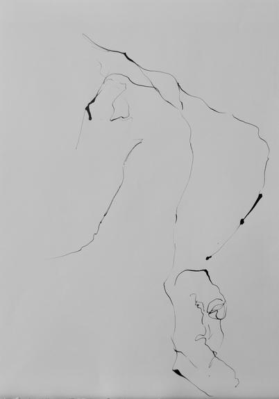 Portrait study of a male art model