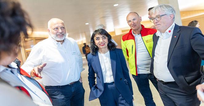 Landtagspräsidentin Muhterem Aras im Gespräch