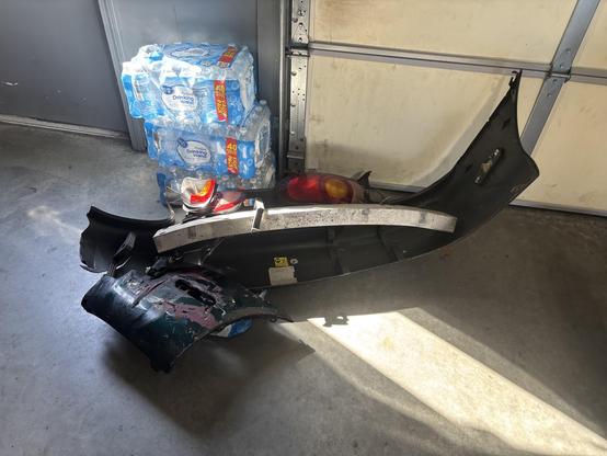 Mazda MX-5 rear bumper, etc. larger pile than usual for this early in the weekend.