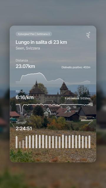 Today’s training summary from the Runna app