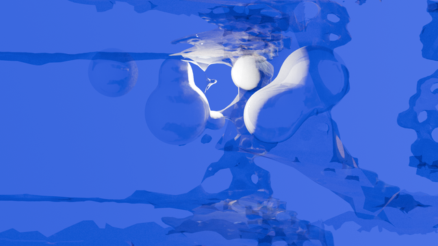 image 3D bleue