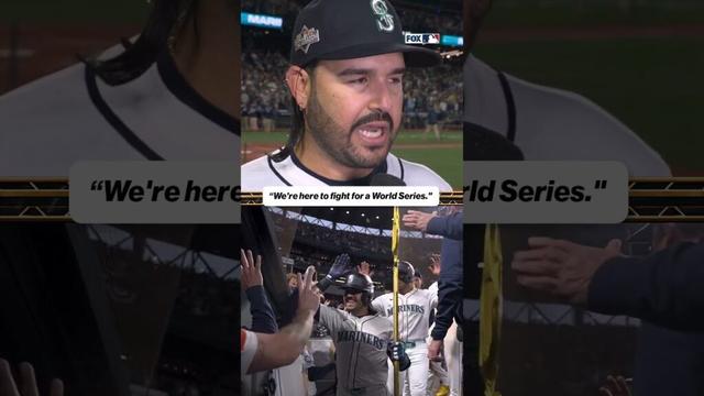 「これは私のキャリアの中で最大のHRです」 🥺 #mlb #genosuarez #baseball #alcs #mariners #grandslam