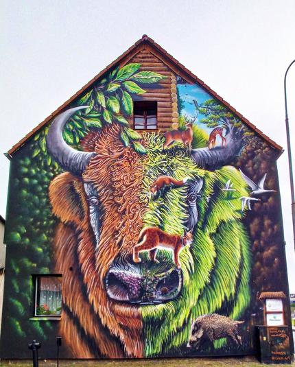 Artwork by CUKIN in Mirosławiec, Poland