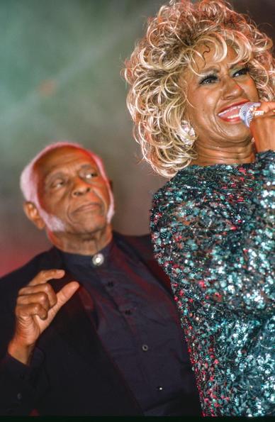 Celia Cruz et Pedro Knight au Bataclan le 27 juin 1997.