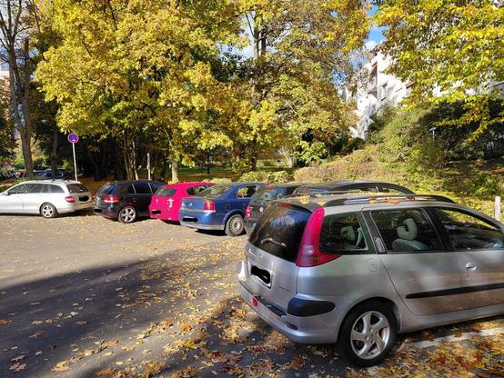 Foto eines Wendehammers der trotz ausgeschildertem Haltverbot mit zahlreichen Autos zugeparkt ist