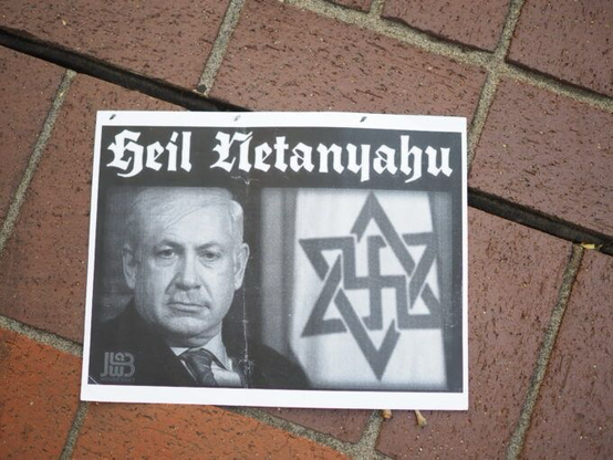 Heil Netanyahu political flyer