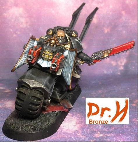 Front view of the Ravenwing squad leader.