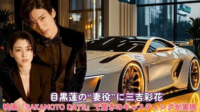 目黒蓮の“妻役”に三吉彩花！映画『SAKAMOTO DAYS』で驚きのキャスティングが実現！
