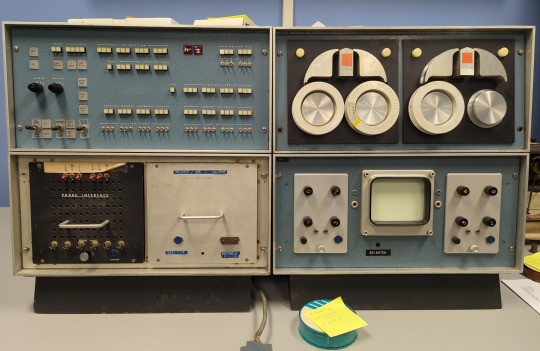 DEC PDPs & friends at the System Source Museum (Maryland Technology Museum) computer panel with a pleasing arrangement of screens, dials and handles