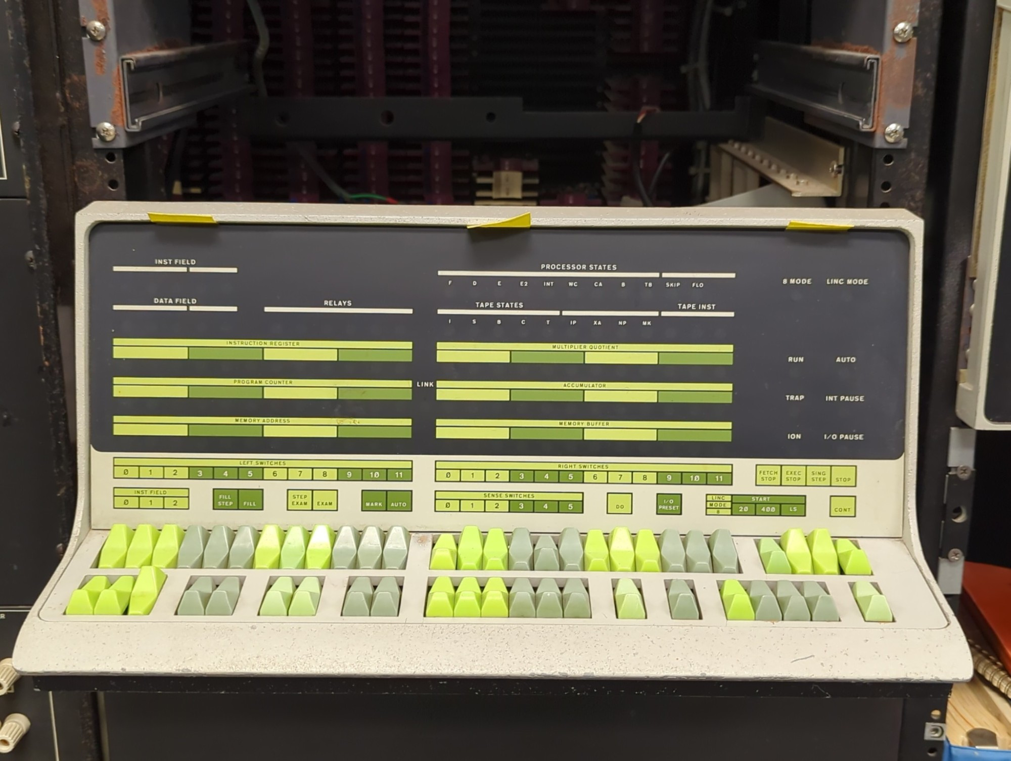 DEC PDPs & friends at the System Source Museum (Maryland Technology Museum) computer input device in shades of green