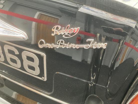 Black Riley One Point Five, rear badging detail