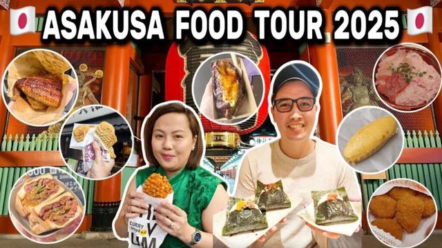 TOKYO STREET FOOD TOUR 2025: EVERYTHING WE ATE IN ASAKUSA | JAPAN VLOG