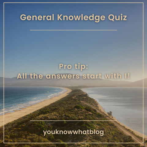 General Knowledge Quiz in I // You Know What